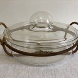 Bodum Denmark 70's dish - rattan handles