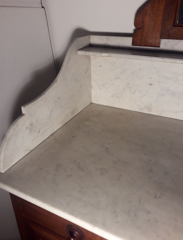 Toilet furniture, hairdresser 1900 marble