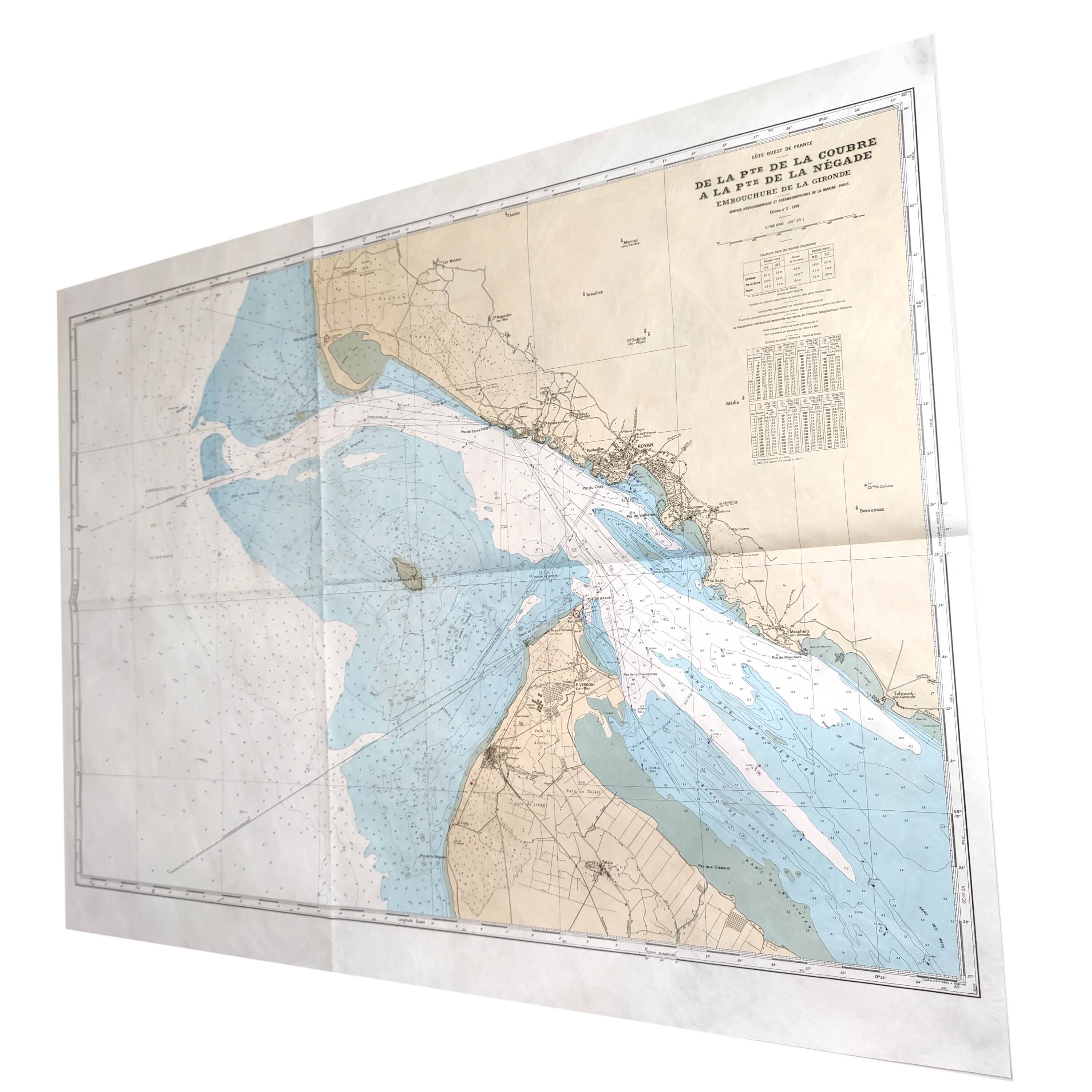 Map Royan Charente Maritime west coast France