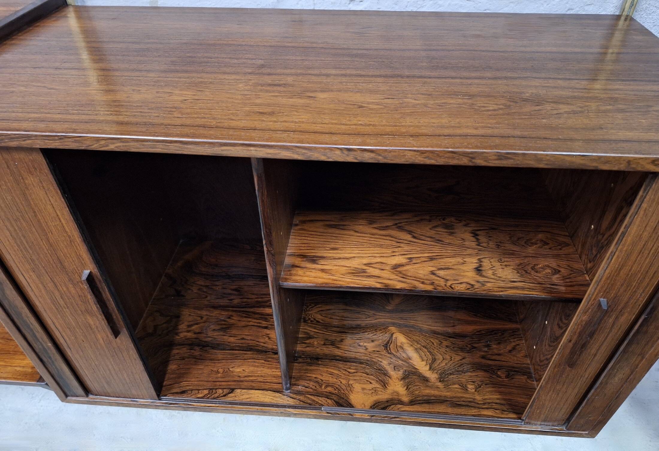 Kai Kristiansen rosewood modular shelf system, Denmark 1960s
