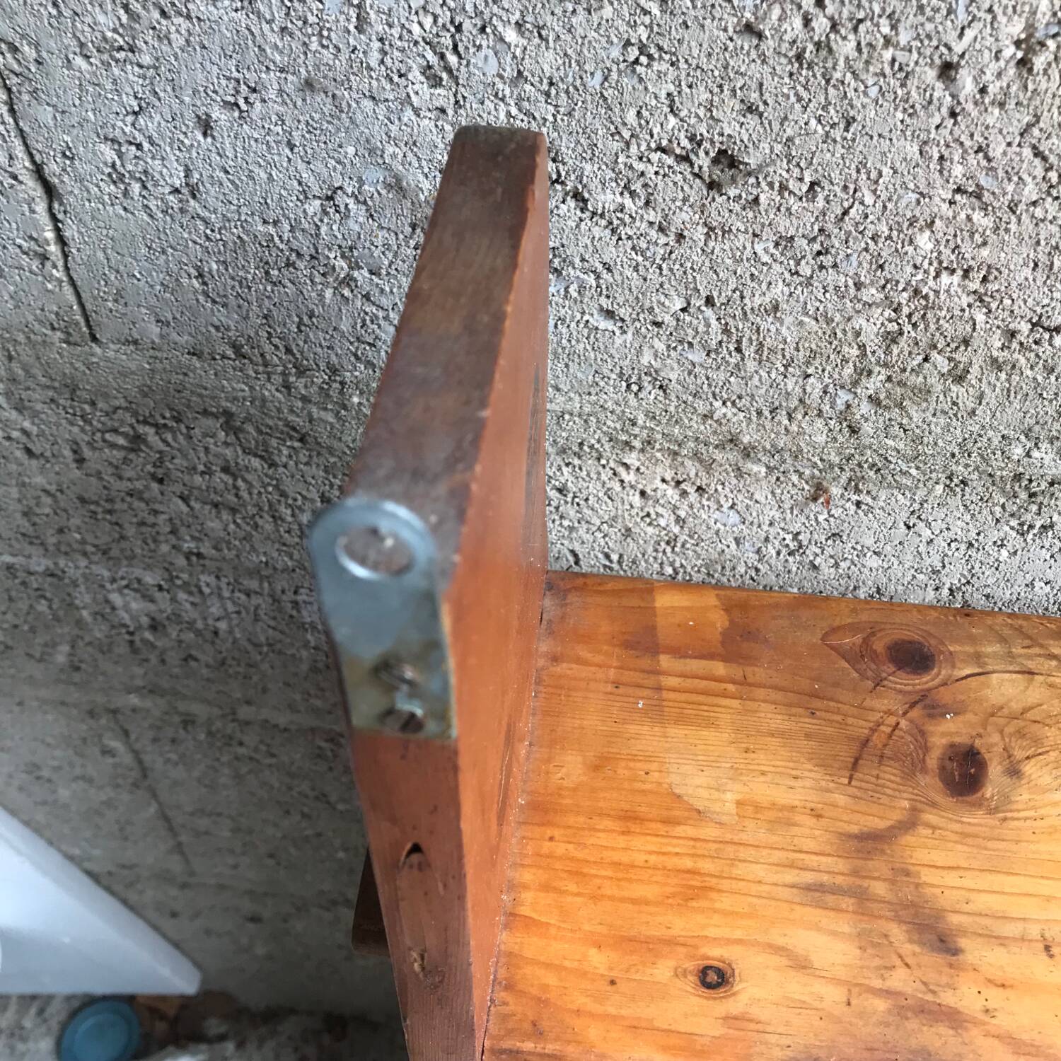 Old wooden shelf from the 19th century
