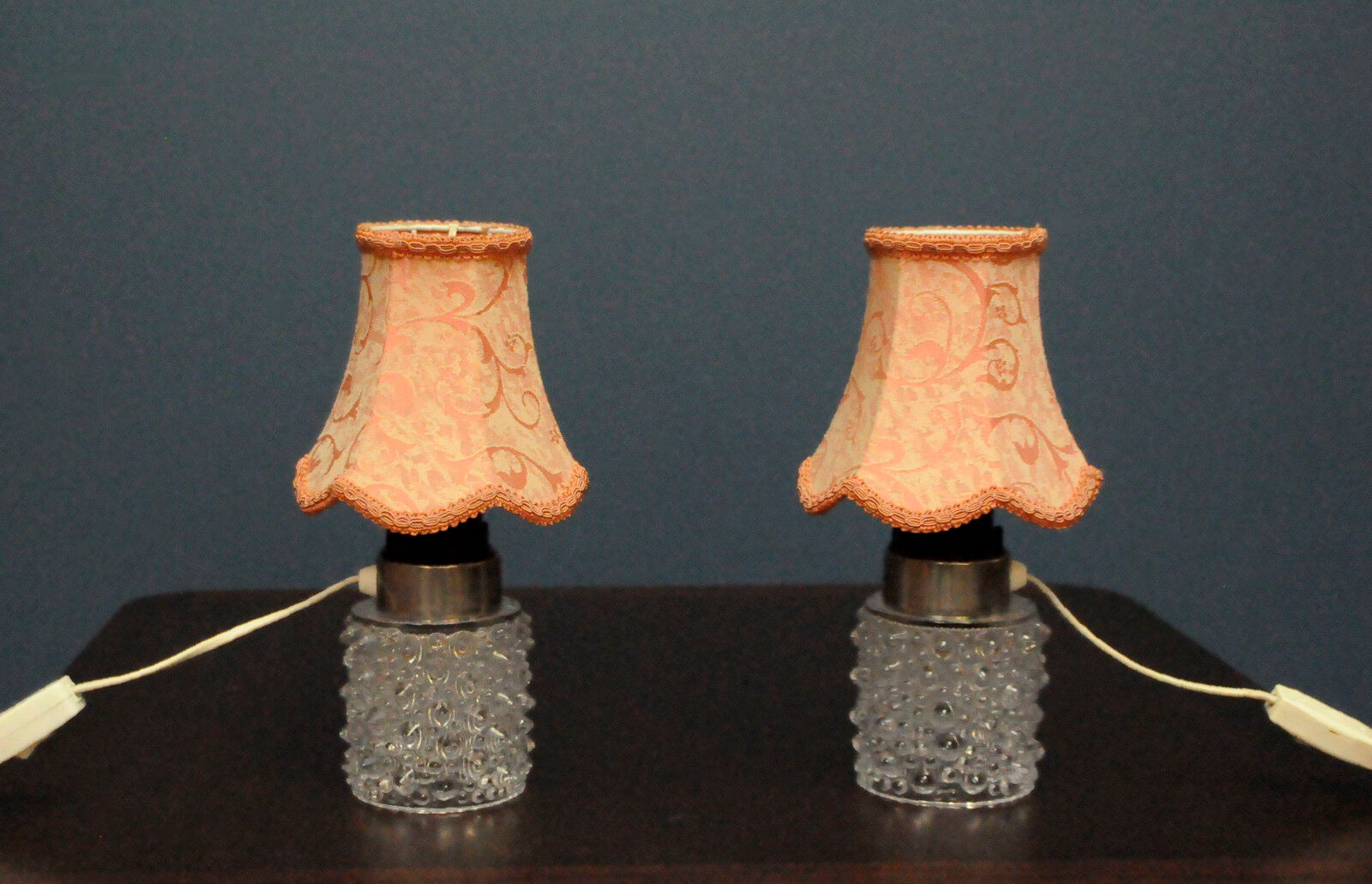 Pair of Orrefors lamps