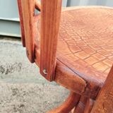 Vintage wooden antique office chair