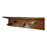 Wooden coat rack, 7 hooks