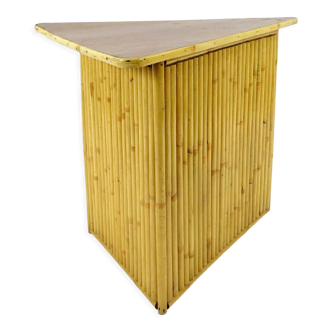 Bamboo side table, 1950s