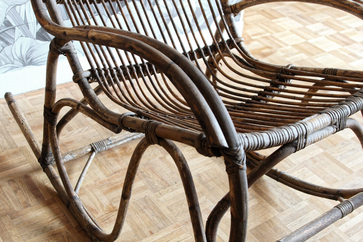 Rattan rocking chair