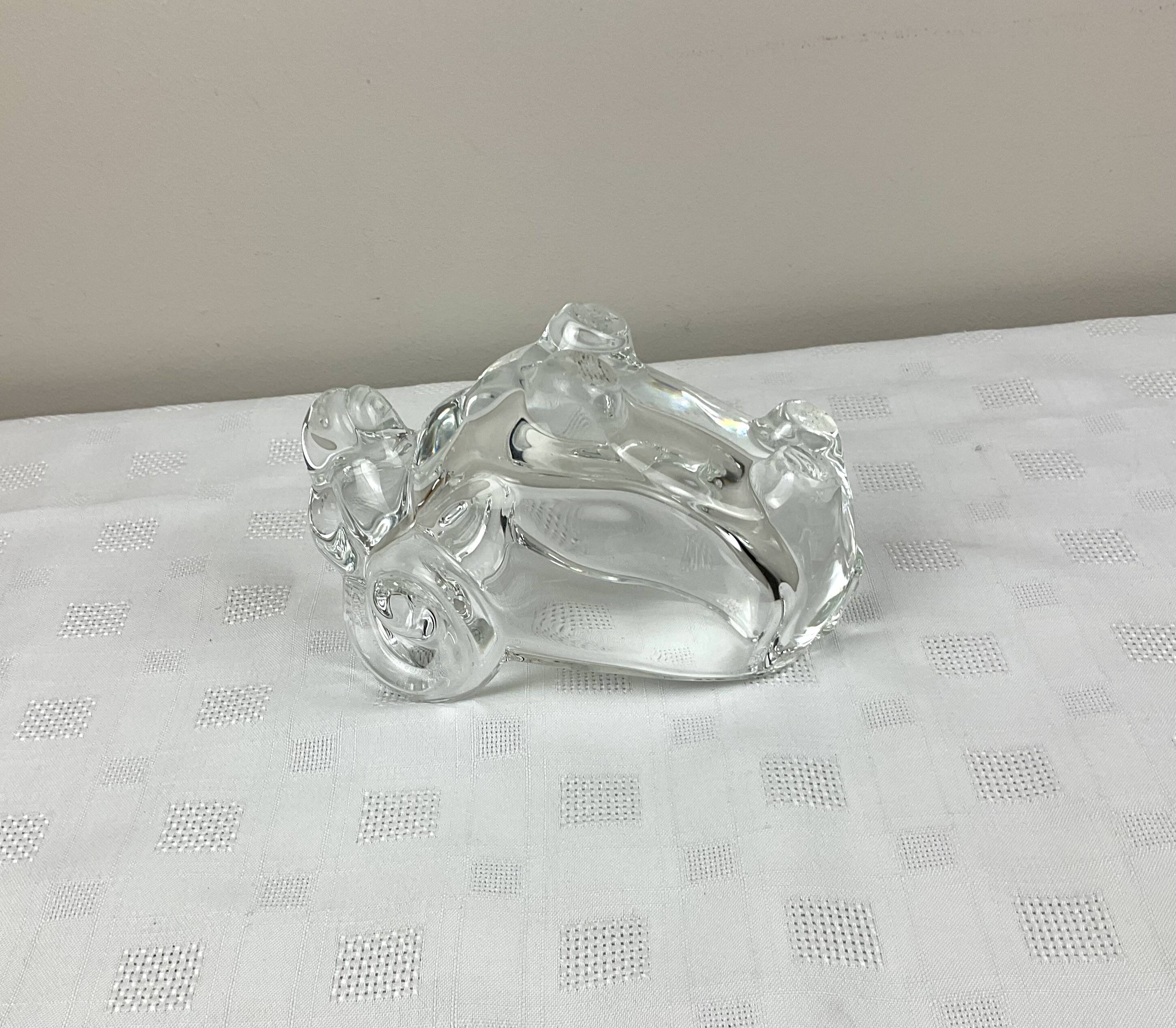 Solid crystal ram ashtray