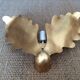 Wall lamp in gilded metal