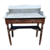 Table de toilette marbre blanc