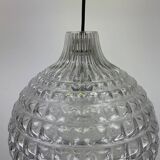 Crystal glass pendant lamp by Peill & Putzler 1960