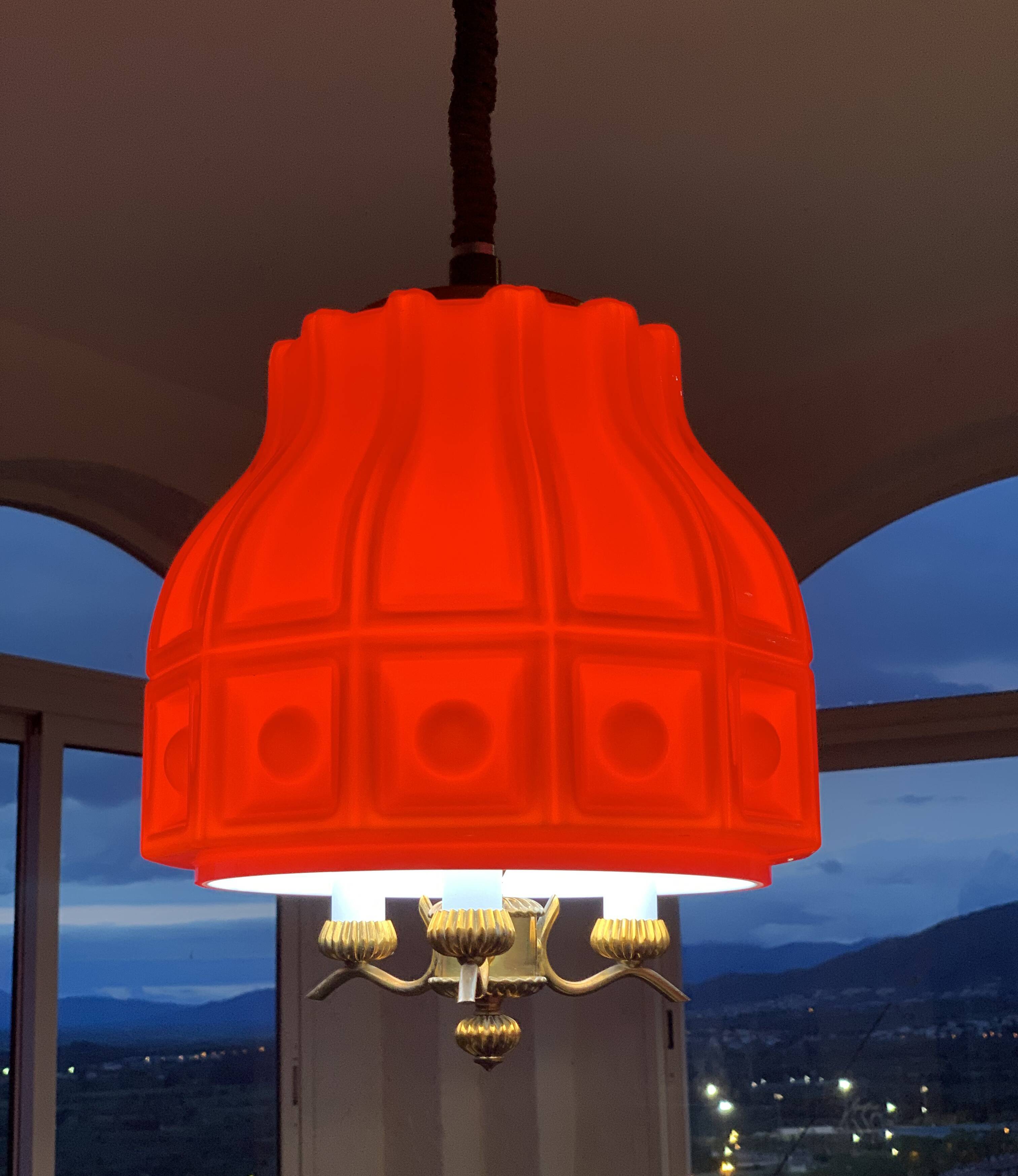 Helena Tynell pendant light for flygsfors Sweden, 1960s