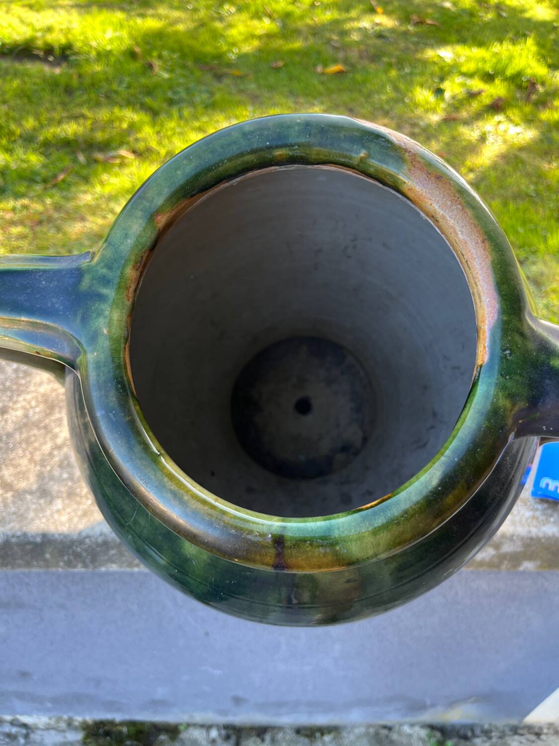Glazed earthenware pot or jar