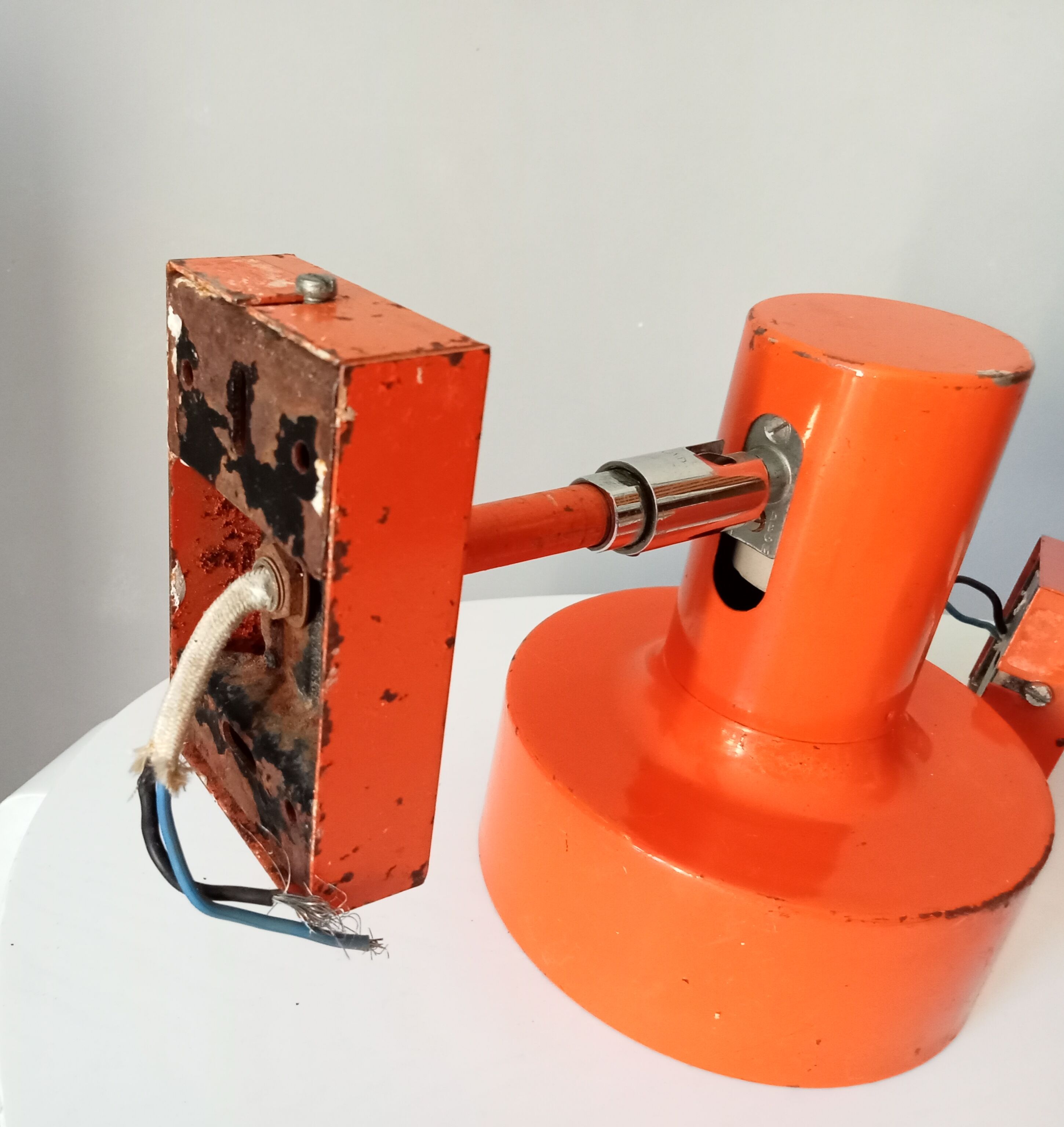 Pair of vintage wall lamps 70s
