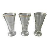 3 glasses with pastis, in Ricard, bistro, early twentieth century