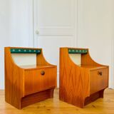 Pair of vintage Scandinavian design bedside tables