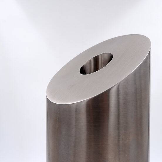 Brushed Aluminum large vase H:40cm