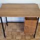 Vintage desk in metal and wood, 50s-60s