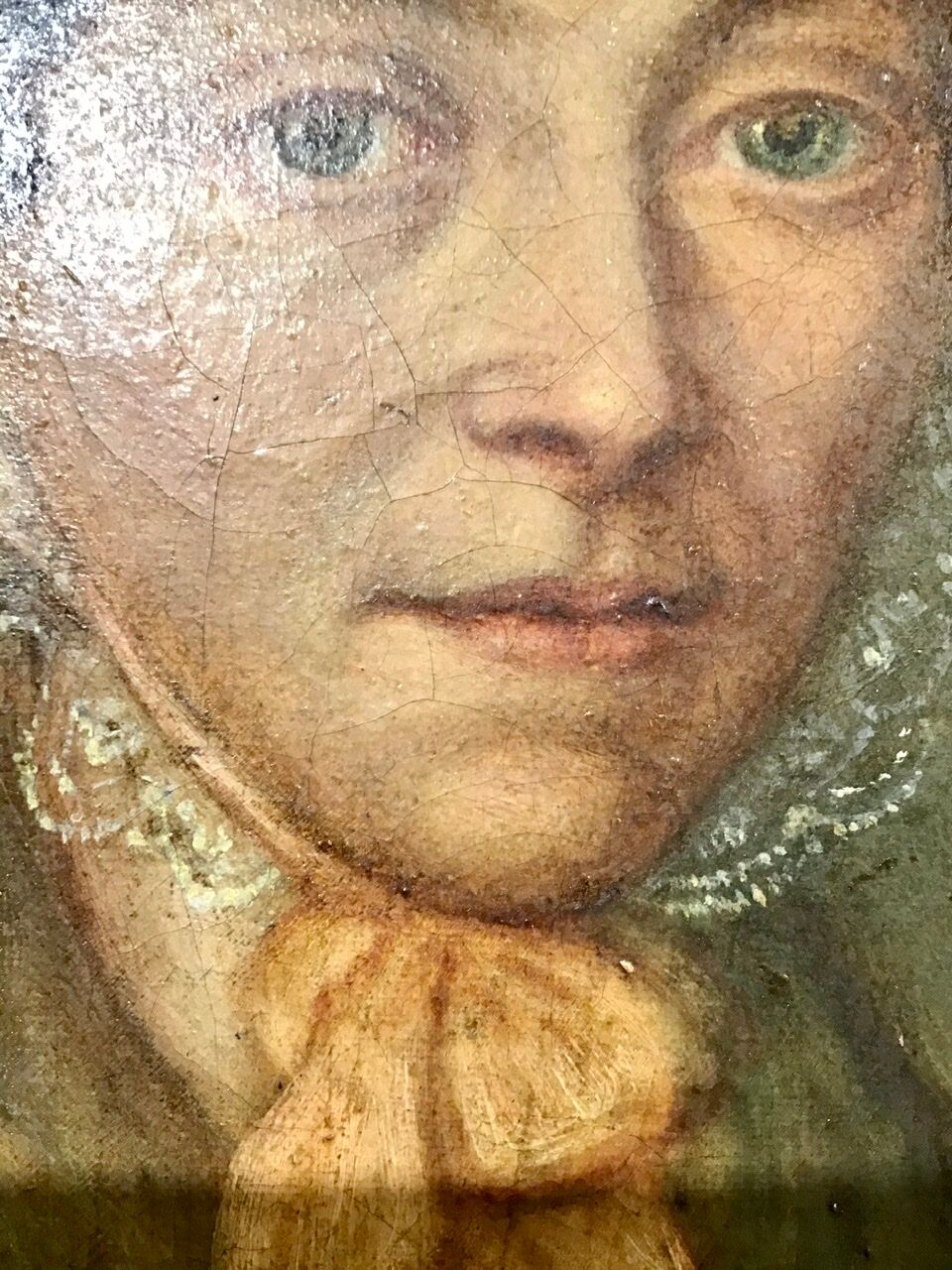Portrait of a woman with a veil, 19th century.