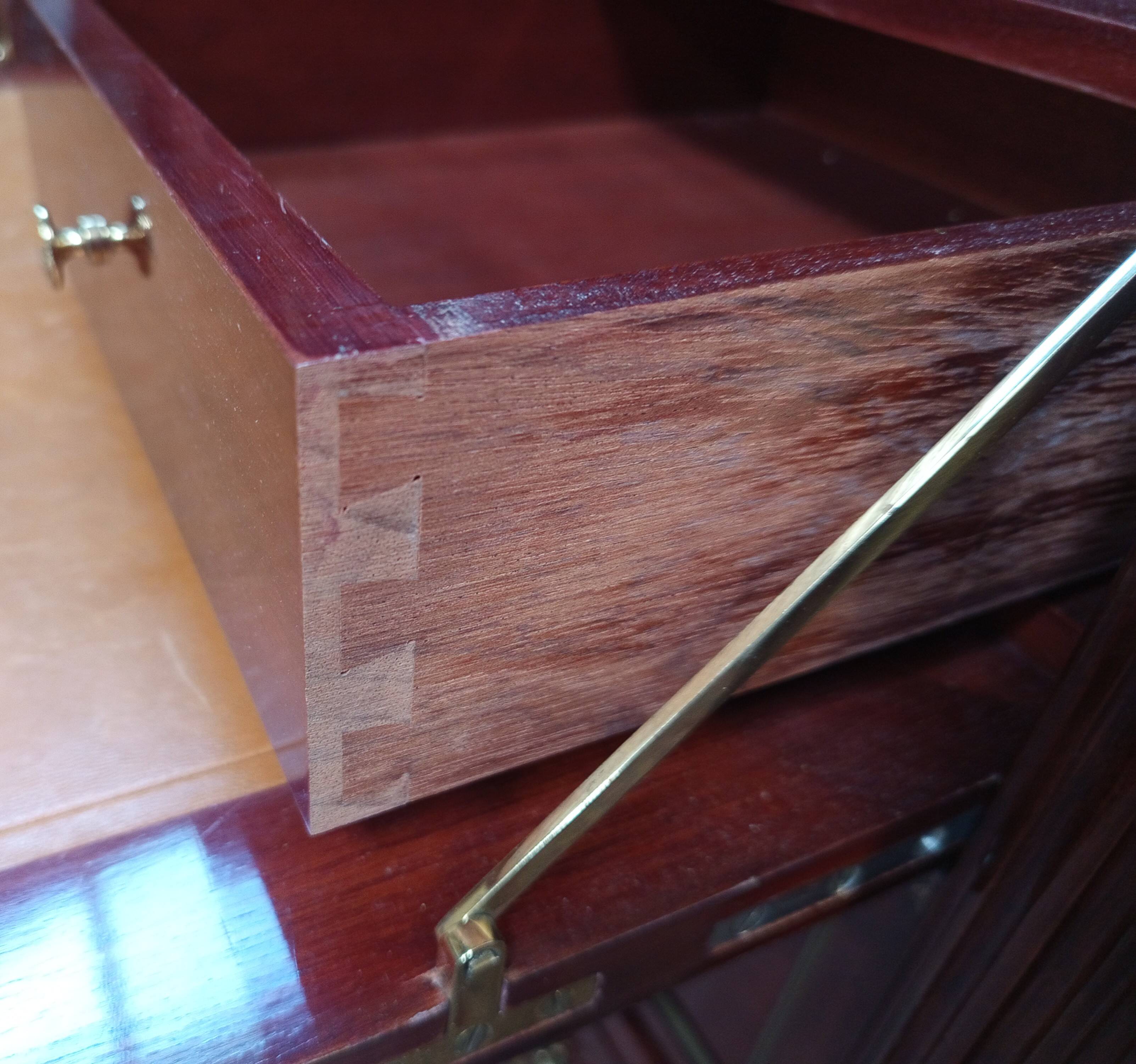 Maurice HIRSH for Maison Jansen Louis XVI style mahogany secretary