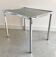 Vintage chrome side table with s smoked glass top