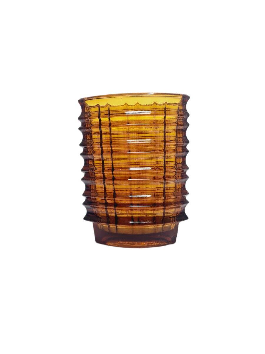 Vase optique par Jan Sylwester Drost pour les Verreries de Ząbkowice, années 1970.