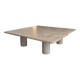 Travertine coffee table, Angelo Mangiarotti, Italy, 1970s