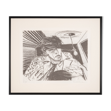 Offset sur papier Sex drugs and Rock 'n Roll N/B   93 x 79 cm