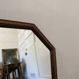 Vintage 60s Scandinavian wooden mirror