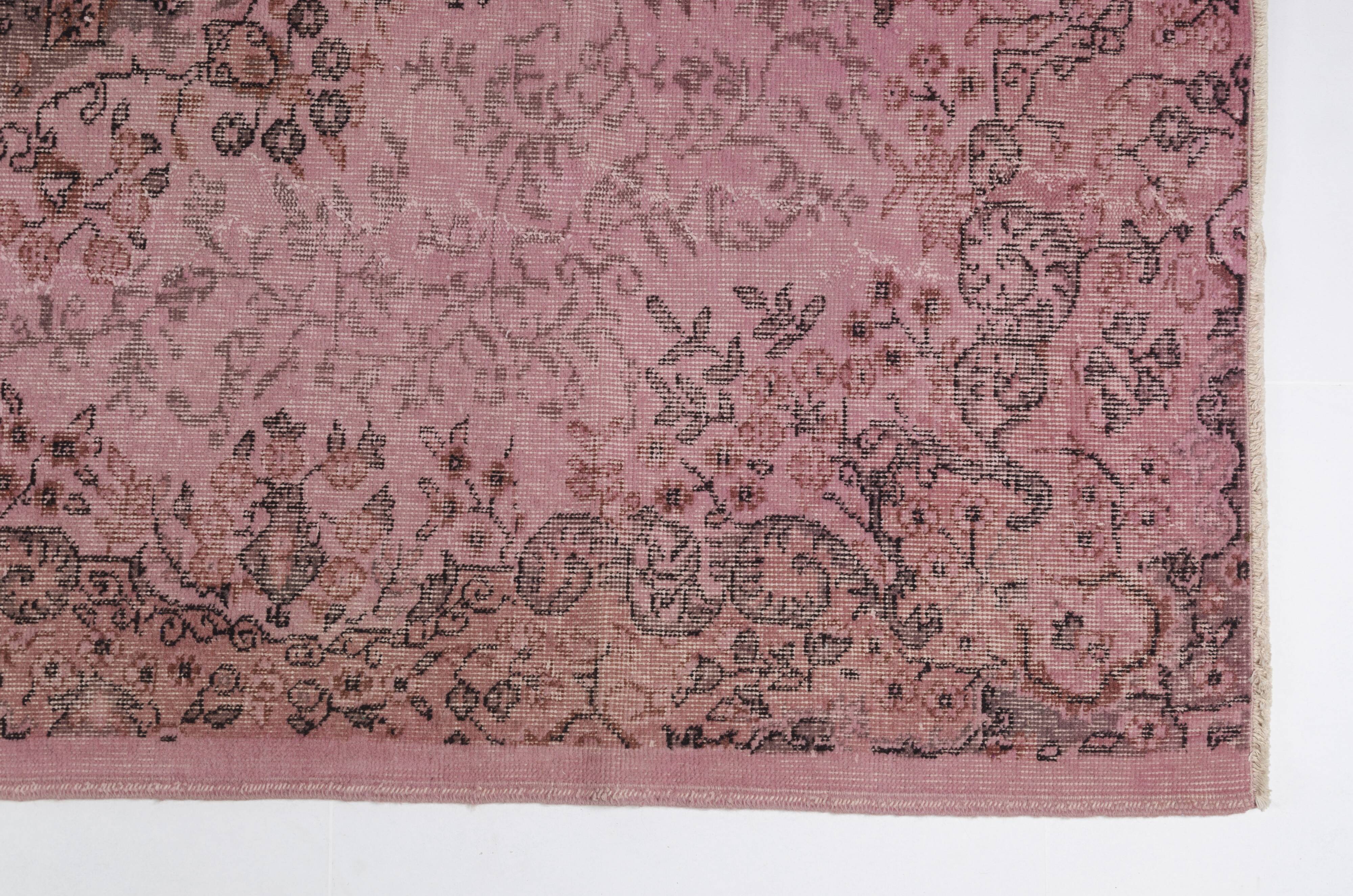 Home Decor Vintage Oushak Pink Rug sku 2530