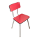 Vintage red Formica chair