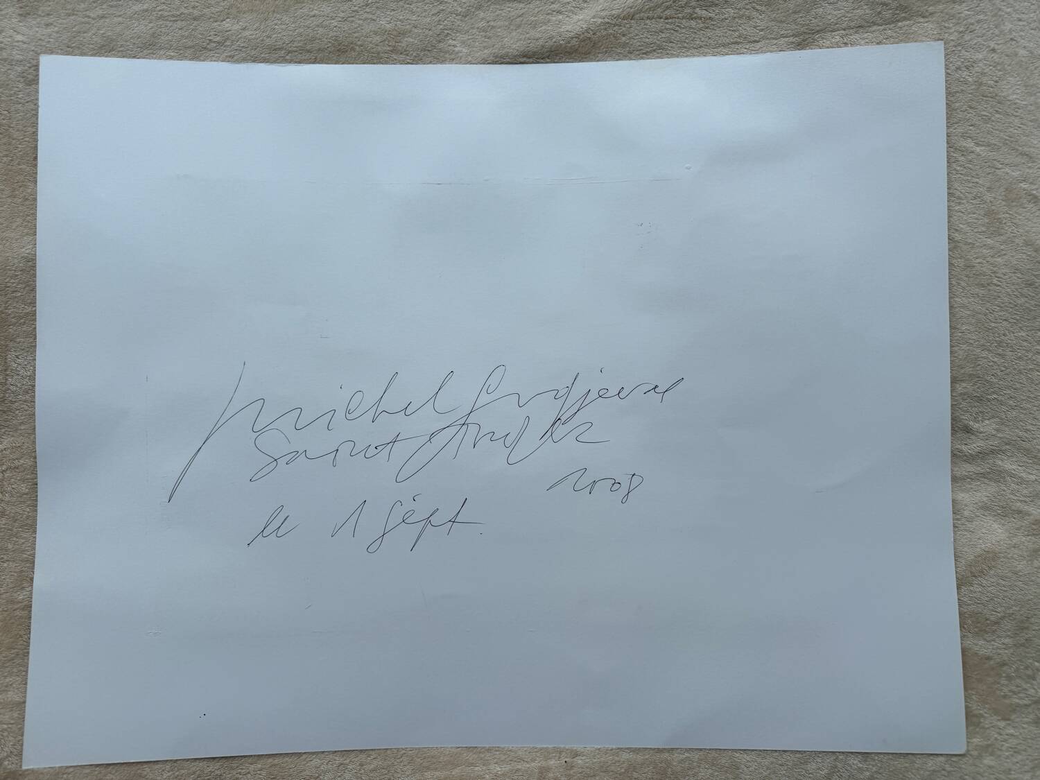 Michel Godjevac – Café des Arts (2008) Original painting signed and d