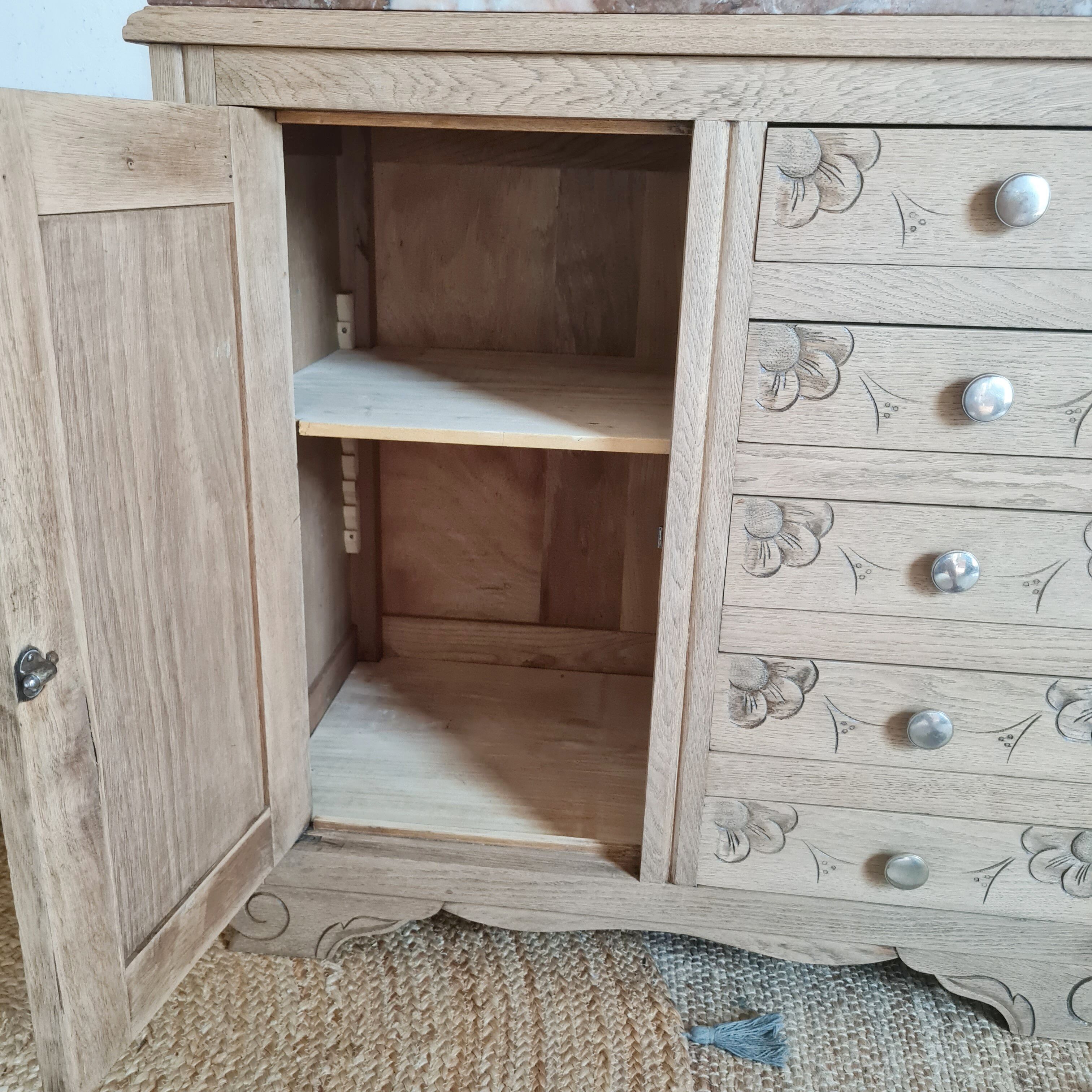 Dresser Art Deco wood brut