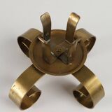 Ystad Metall brass candlestick – Sweden, 1960s