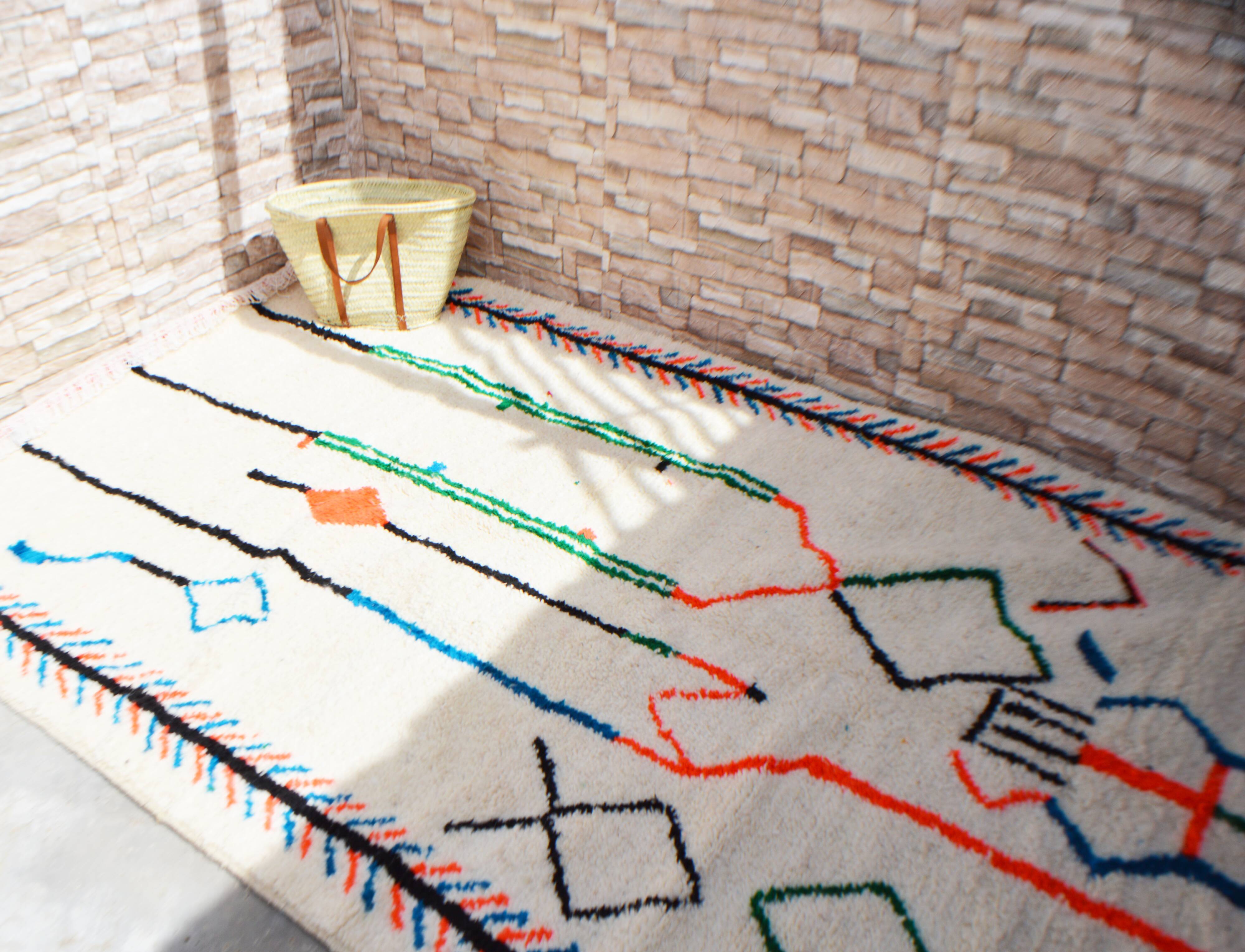 Tapis berbère marocain 220 x 130cm