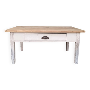 Table basse bois / patinée