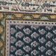 Beautiful vintage oriental rug with mainly blue colours 195x147cm