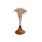 Opaline Vase On Bronze Base, Early 20th Century.