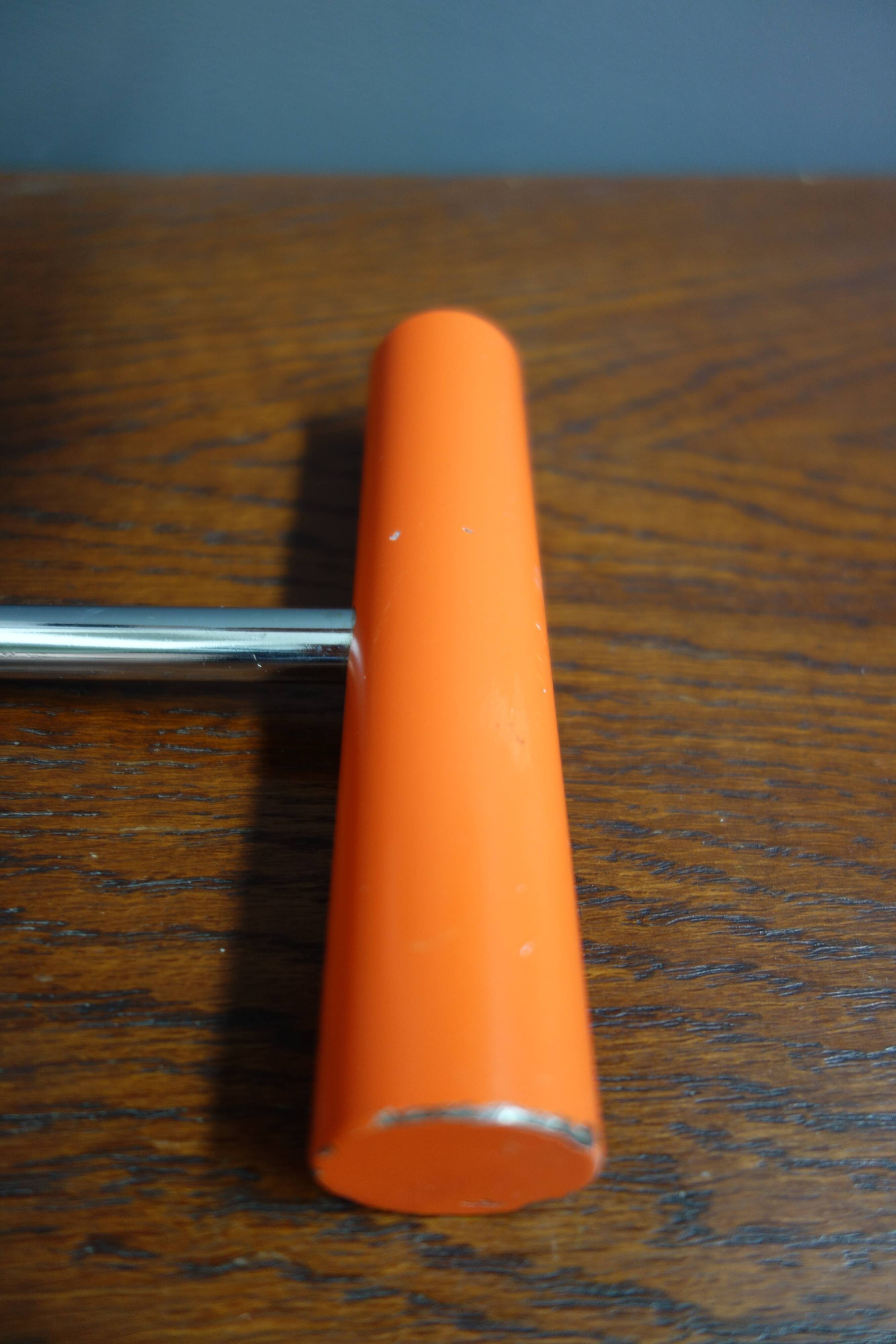 Orange desk lamp by Josef Hurka for Napako 1970
