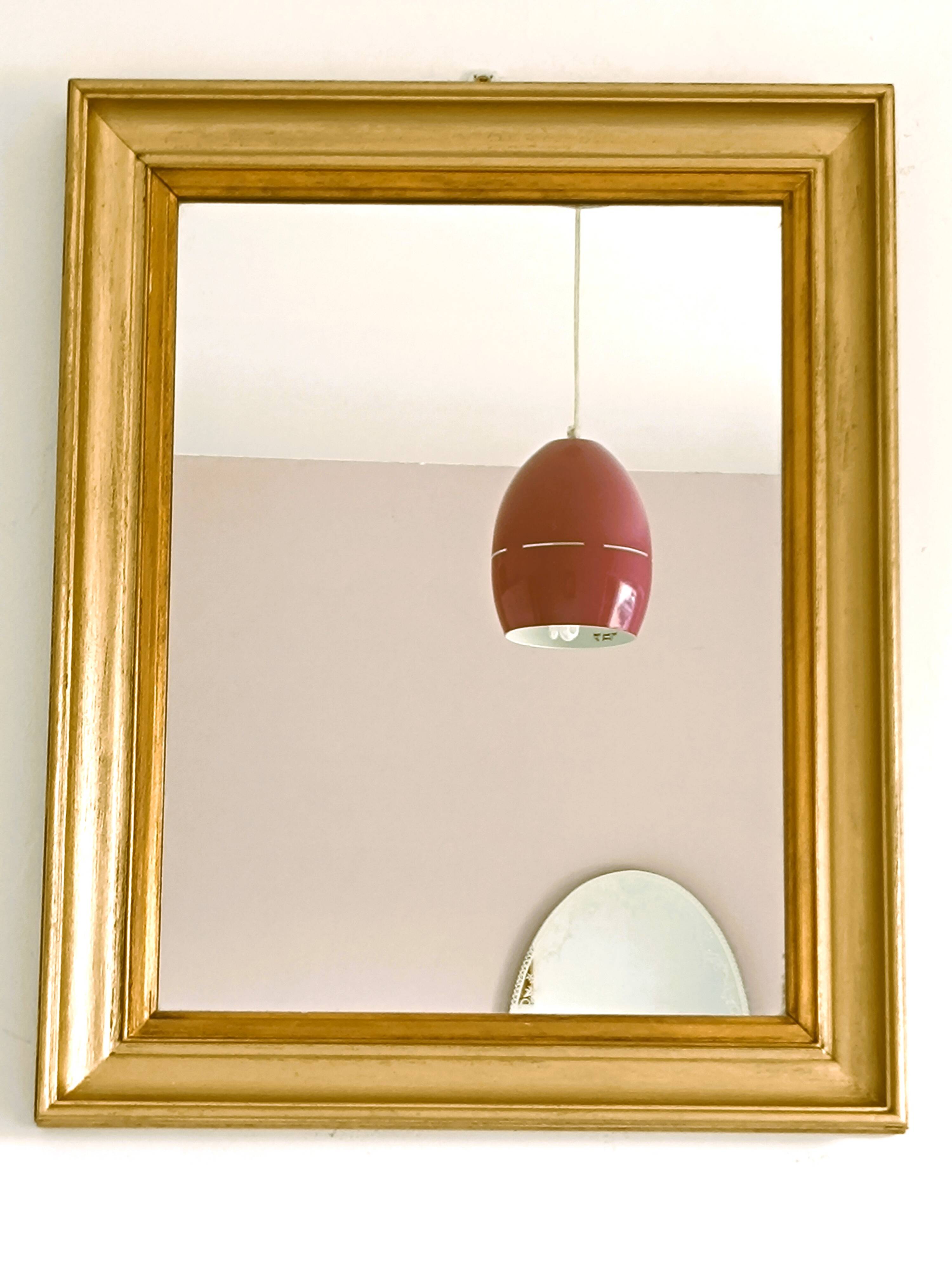 Miroir en bois bi colore