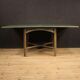 Italian design table in exotic wood from the 80s