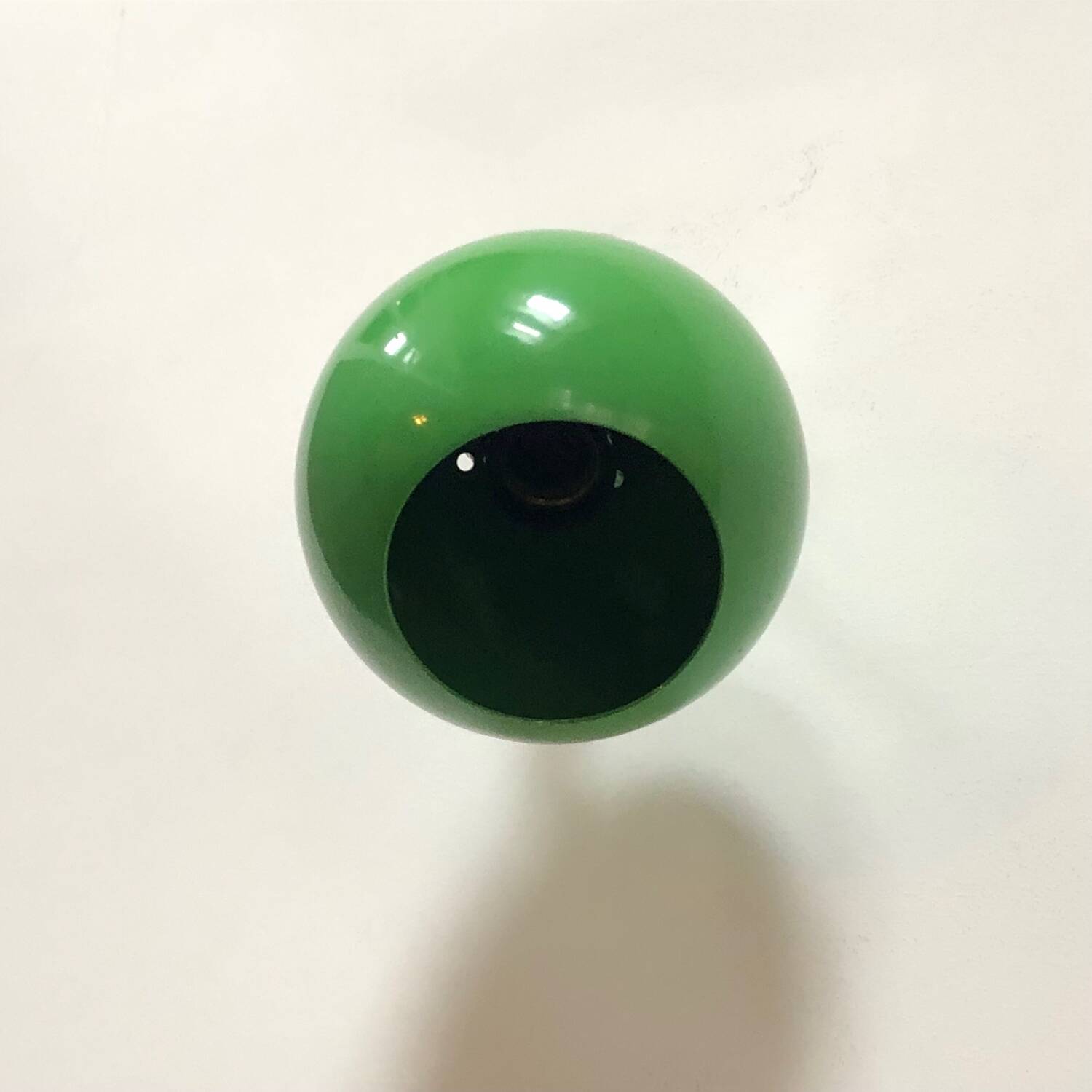 Lampe applique Eyeball Space Age verte en tôle émaillée