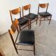 Set of 4 Italian chairs by Gianfranco Frattini.
