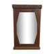 Miroir trumeau Art-Déco en chêne 79×124 cm