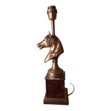 1980s horse head table lamp