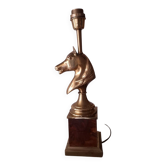 1980s horse head table lamp