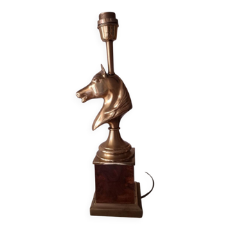 1980s horse head table lamp