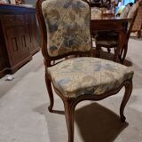 Cherry wood table and chairs set