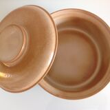 Beige stoneware vegetable dish by Grès de France 1970