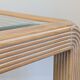 Table basse bois et verre