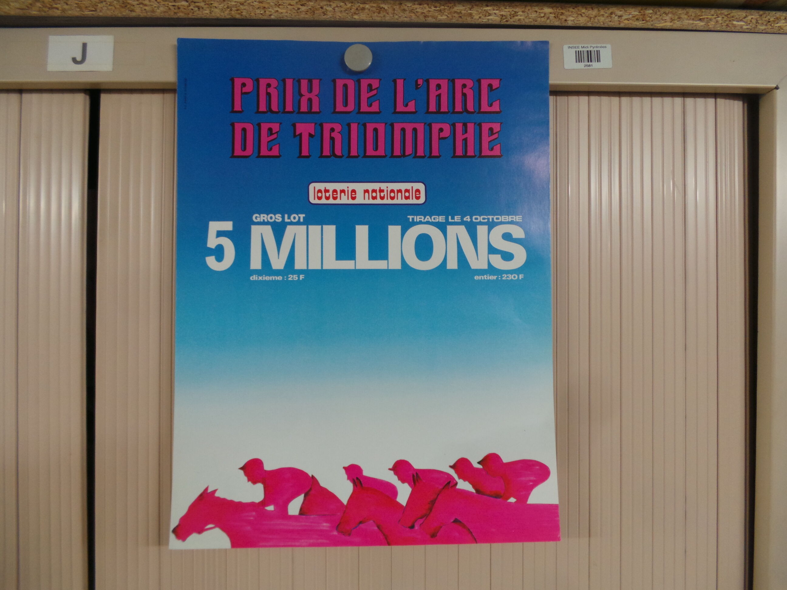 Original National Lottery Triumph Prize Poster